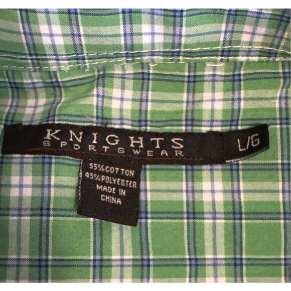 Knights Sportswear Plaid Shirt, size L - Picture 7 of 7